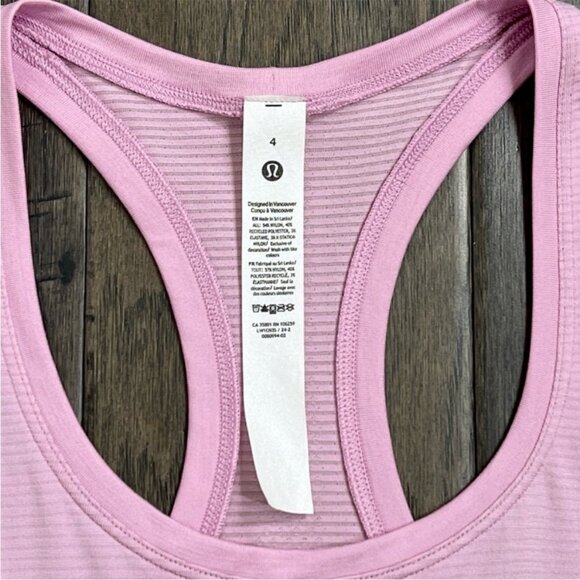 Lululemon NWT Swiftly Tech Racerback Tank Top 2.0 *Race Length Vitapink - Picture 6 of 10